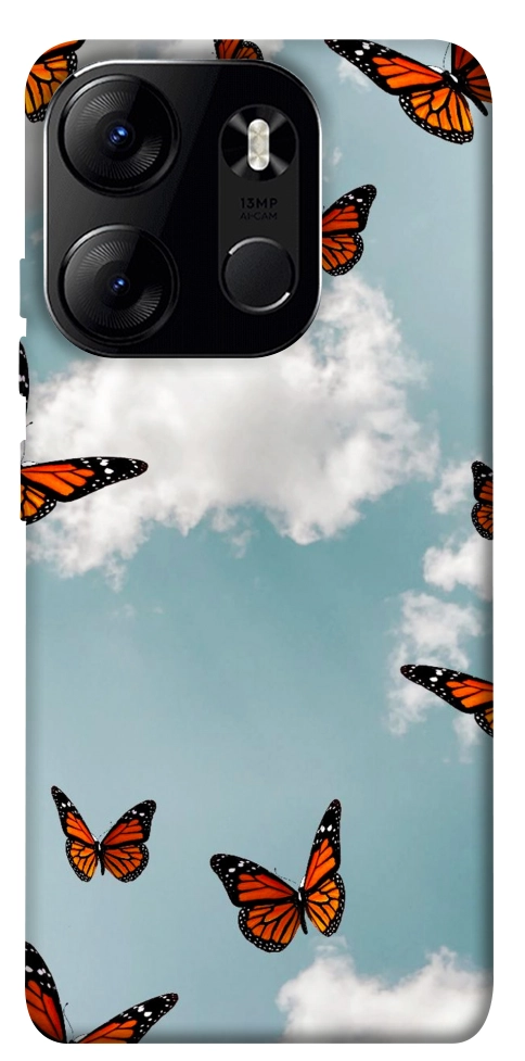 Чехол Summer butterfly для Tecno Spark Go 2023