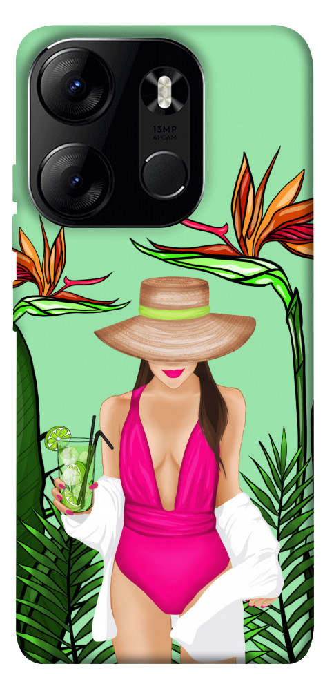 

Чехол Tropical girl для Tecno Spark Go 2023 1595308