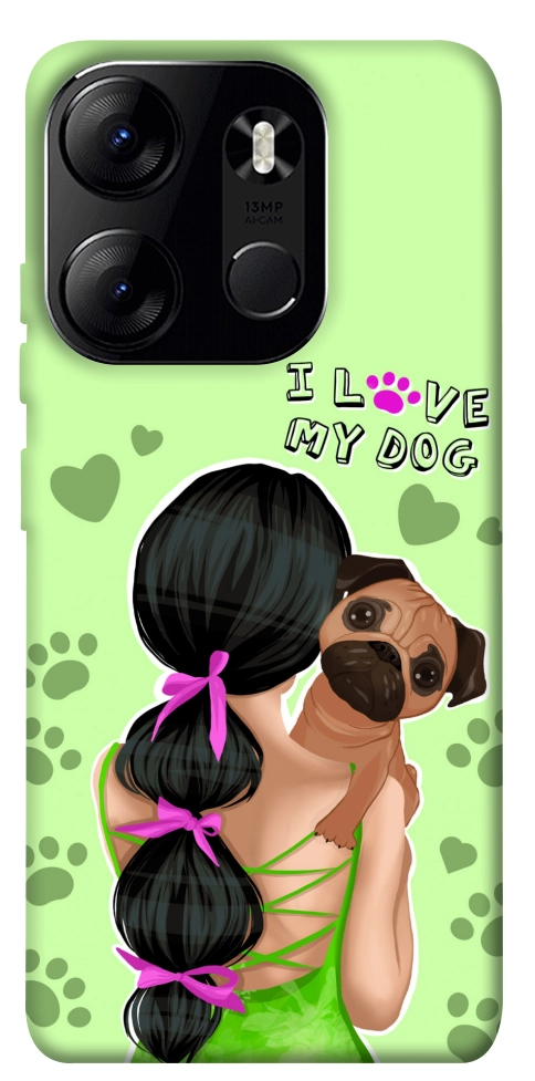 Чехол Love my dog для Tecno Spark Go 2023