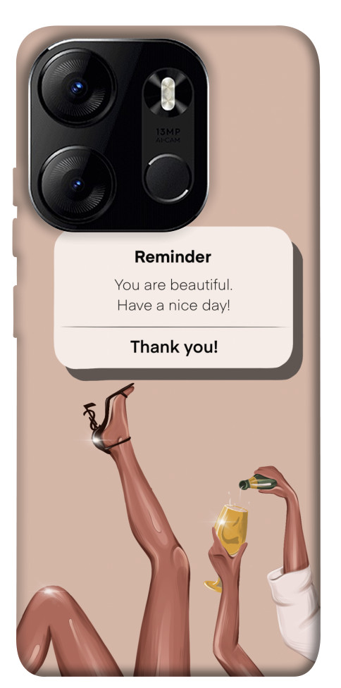 

Чехол Beautiful reminder для Tecno Spark Go 2023 1595500