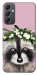 Чохол Raccoon in flowers для Galaxy A24 4G