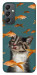 Чохол Cat with fish для Galaxy A24 4G