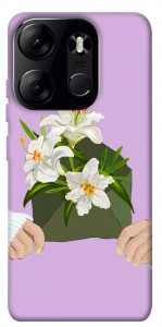 Чехол Flower message для Tecno Spark Go 2023