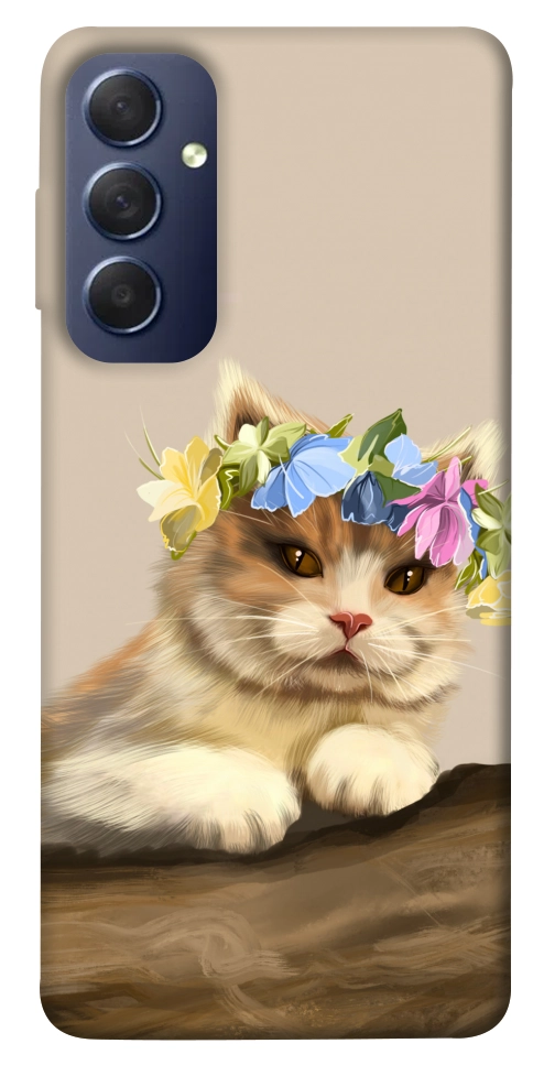 Чехол Cat in flowers для Galaxy M54 5G