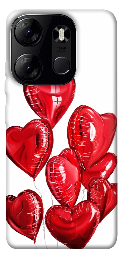 Чохол Heart balloons для Tecno Spark Go 2023