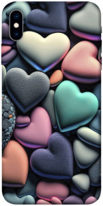 Чохол Кам'яні серця для iPhone XS