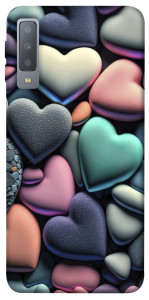 Чехол Каменные сердца для Galaxy A7 (2018)