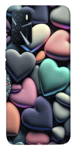 Чехол Каменные сердца для Oppo A16 4G
