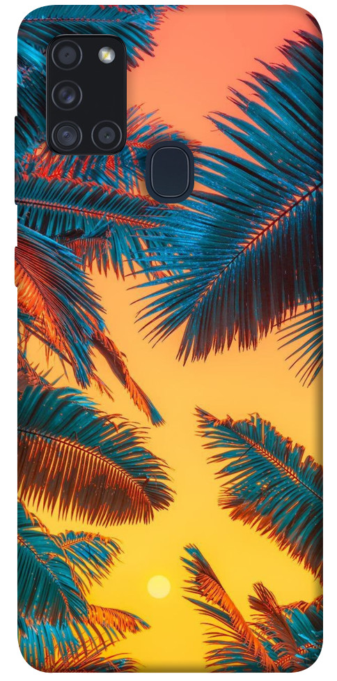 Чехол Оранжевый закат для Galaxy A21s (2020)