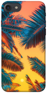 Чехол Оранжевый закат для iPhone 8