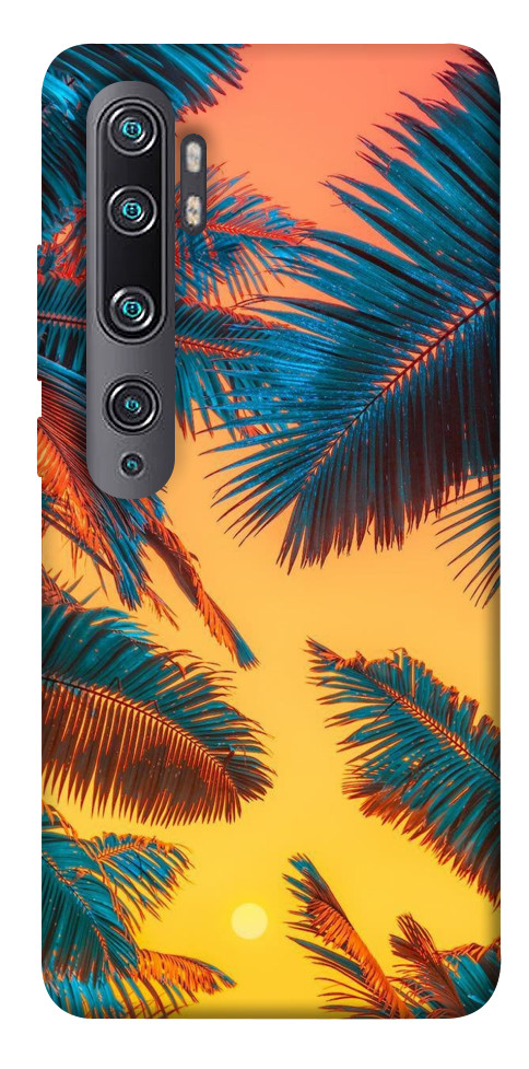 Чехол Оранжевый закат для Xiaomi Mi Note 10