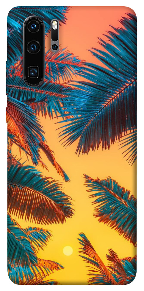 Чехол Оранжевый закат для Huawei P30 Pro