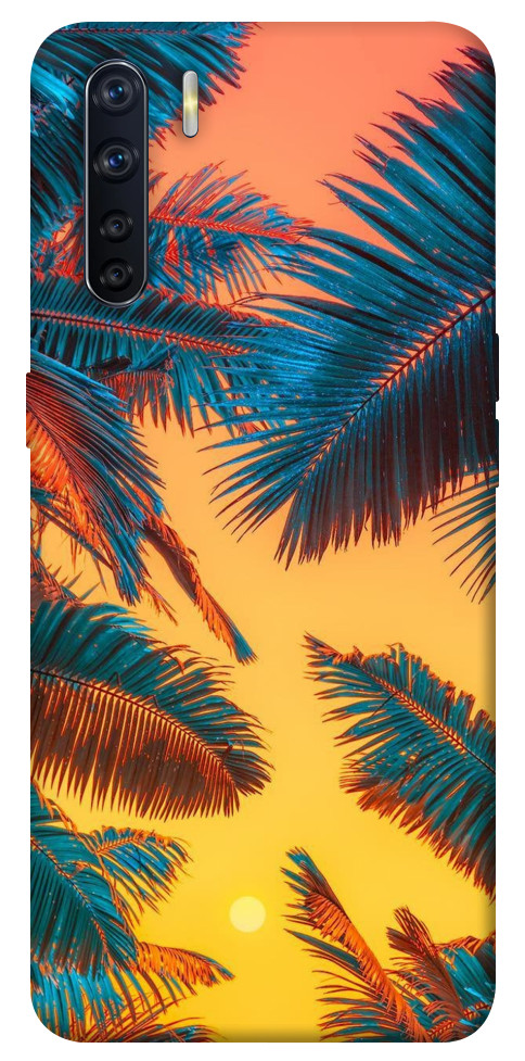 Чехол Оранжевый закат для Oppo A91