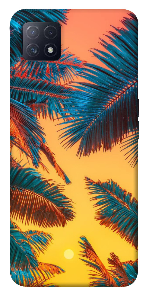 Чехол Оранжевый закат для Oppo A73 5G