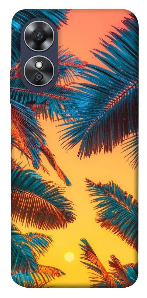 Чехол Оранжевый закат для Oppo A17