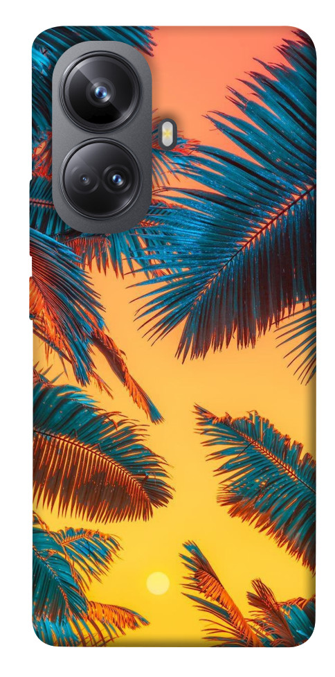 Чехол Оранжевый закат для Realme 10 Pro+