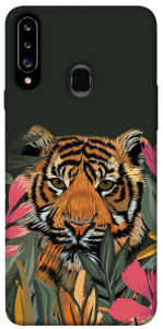 Чехол Нарисованный тигр для Galaxy A20s (2019)