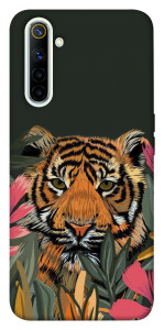 Чехол Нарисованный тигр для Realme 6