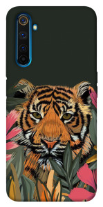 Чехол Нарисованный тигр для Realme 6 Pro