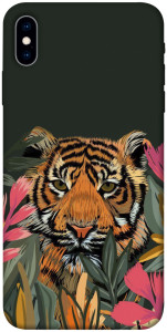 Чехол Нарисованный тигр для iPhone XS