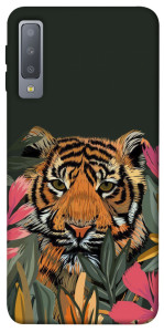 Чехол Нарисованный тигр для Galaxy A7 (2018)