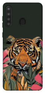 Чехол Нарисованный тигр для Galaxy A21