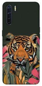 Чехол Нарисованный тигр для Oppo A91