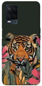 Чехол Нарисованный тигр для Oppo A54 4G