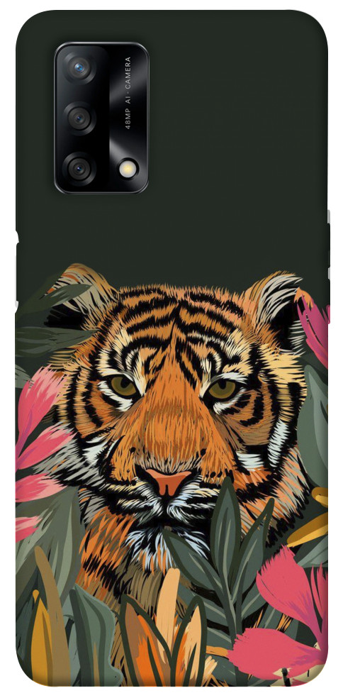 

Чехол Нарисованный тигр для Oppo A74 4G 1599564