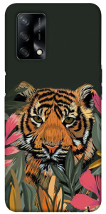 Чехол Нарисованный тигр для Oppo A74 4G