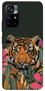 Чехол Нарисованный тигр для Xiaomi Poco M4 Pro 5G