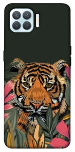 Чехол Нарисованный тигр для Oppo F17 Pro