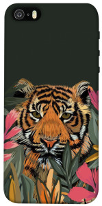 Чехол Нарисованный тигр для iPhone 5
