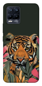 Чехол Нарисованный тигр для Realme 8