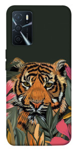 Чехол Нарисованный тигр для Oppo A16