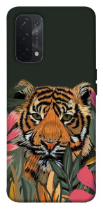Чехол Нарисованный тигр для Oppo A74 5G