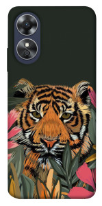 Чехол Нарисованный тигр для Oppo A17