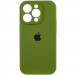 Чохол Silicone Case Full Camera Protective (AA) на Apple iPhone 13 Pro Max (6.7") (Зелений / Dark Olive)