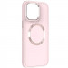 TPU чехол Bonbon Metal Style with Magnetic safe для Apple iPhone 15 (6.1") (Розовый / Light Pink)