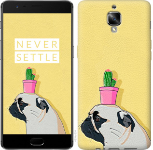 

Чехол Мопс с кактусом для OnePlus 3T 795969