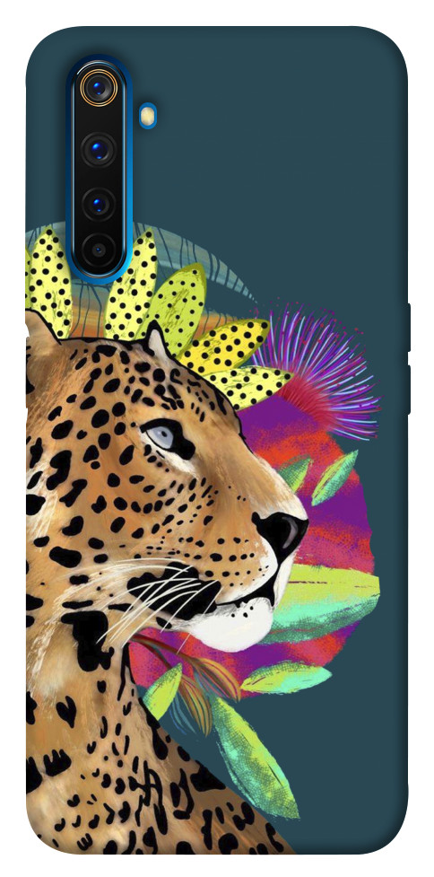 Чехол Взгляд леопарда для Realme 6 Pro