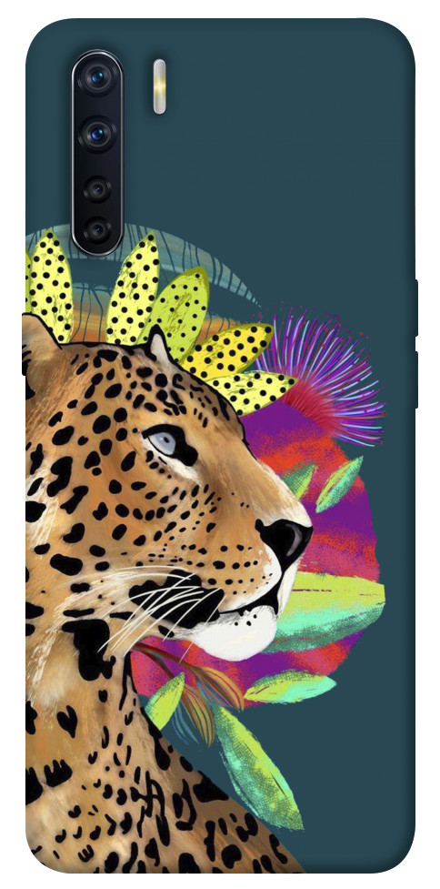 Чехол Взгляд леопарда для Oppo A91