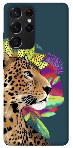Чехол Взгляд леопарда для Galaxy S21 Ultra