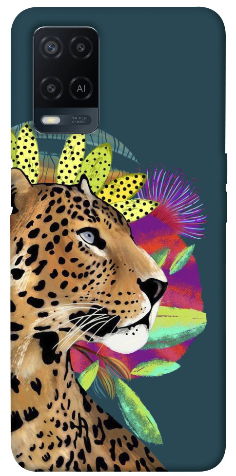 Чехол Взгляд леопарда для Oppo A54 4G