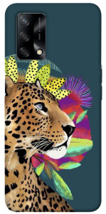 Чехол Взгляд леопарда для Oppo A74 4G