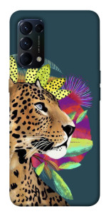 Чехол Взгляд леопарда для Oppo Reno 5 4G