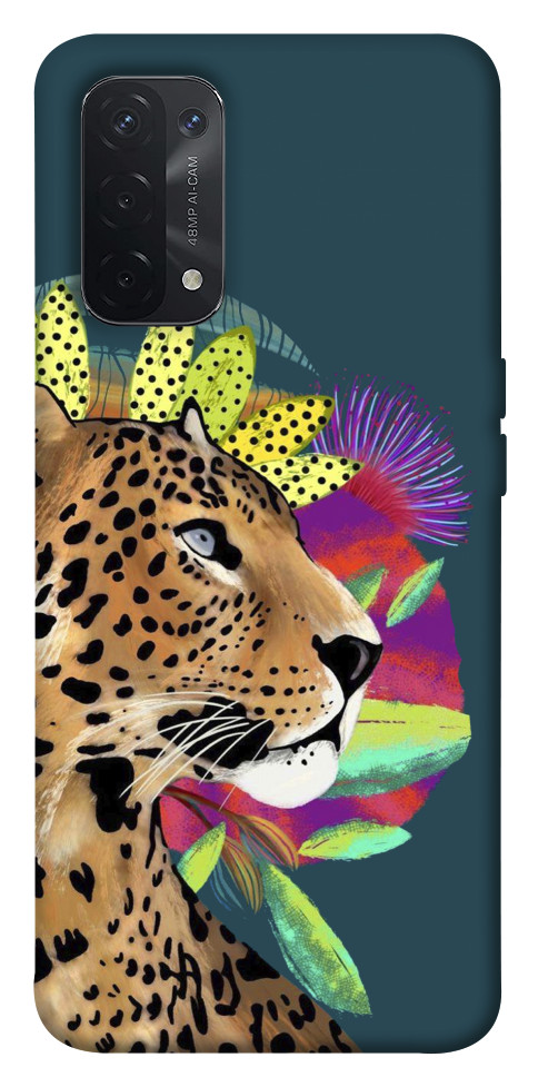 Чехол Взгляд леопарда для Oppo A54 5G