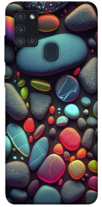 Чехол Разноцветные камни для Galaxy A21s (2020)