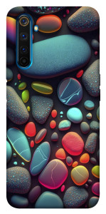 Чехол Разноцветные камни для Realme 6 Pro
