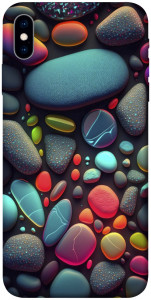 Чехол Разноцветные камни для iPhone XS